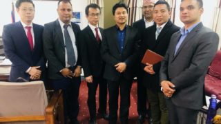 ネパール政府大臣と接見しました