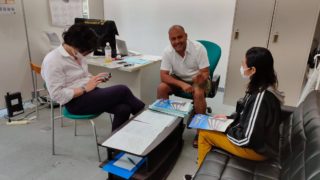 専門学生の進路相談に応じました